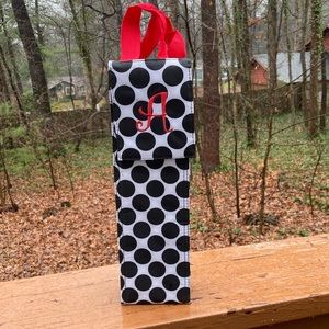 Thirty-one black and white polka dot thermal bag
